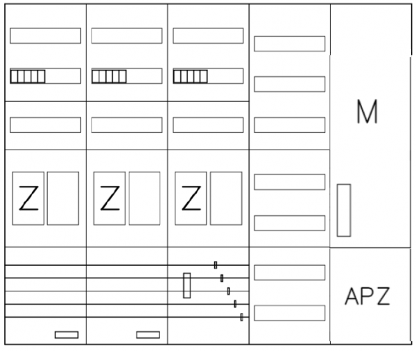 AEZ52-230-111, eHZ-Zählerverteilung