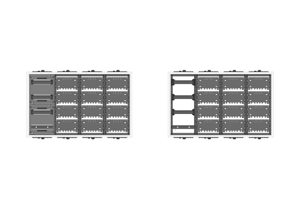 Automatenverteiler, AVK, BxHxT = 1050x650x140, M3