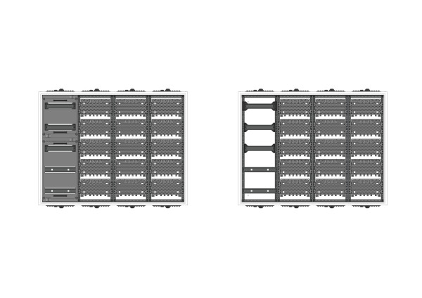 Automatenverteiler, AVK, BxHxT = 1050x800x140, M3