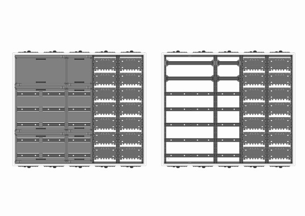 Automatenverteiler, UVK, BxHxT = 1300x1100x120, M2