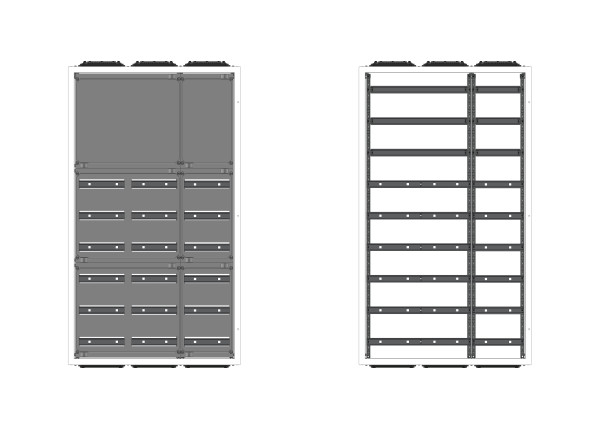 AVB3-9-500-PAutomatenverteiler, AVB, BxHxT = 820x1