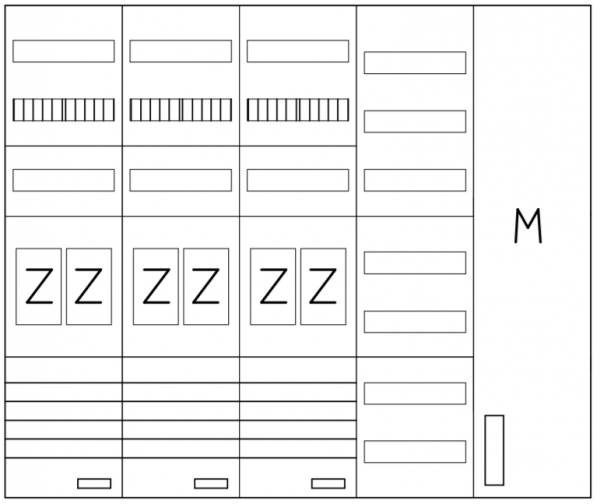 AEZ52-230-107, eHZ-Zählerverteilung