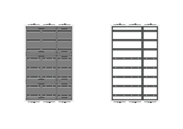 Automatenverteiler, AVB, BxHxT = 800x1250x210, S