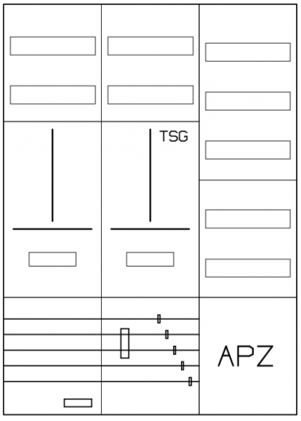 AZ32BSA-230, Zählerverteilung mit 3-Punktbefestigu