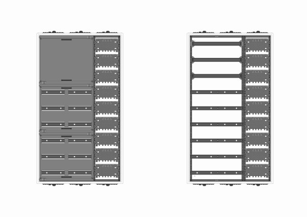 Automatenverteiler, AVK, BxHxT = 800x1400x210, M1