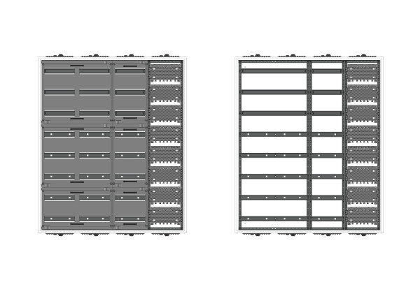 Automatenverteiler, AVB, BxHxT = 1050x1250x210, M1