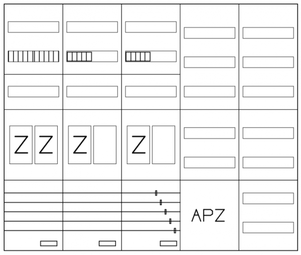 AEZ52-230-098, eHZ-Zählerverteilung