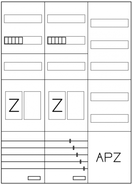 AEZ32-210-014, eHZ-Zählerverteilung