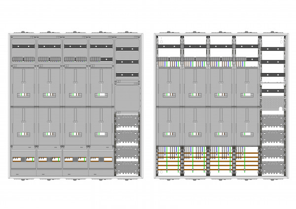 AZ102HS1AM1-230, Zählerverteilung mit 3-Punkt