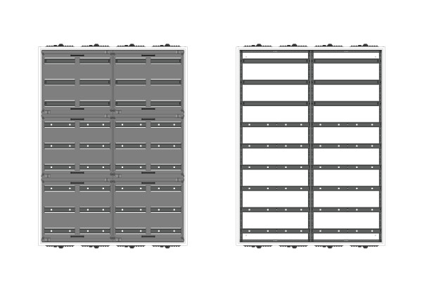 Automatenverteiler, AVB, BxHxT = 1050x1400x210