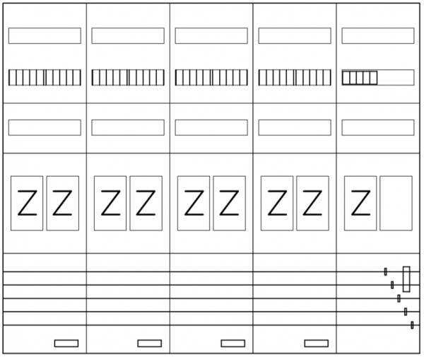 AEZ52-210-140, eHZ-Zählerverteilung