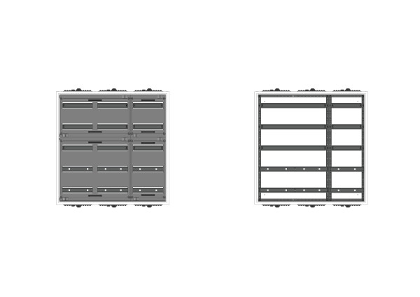 Automatenverteiler, AVB, BxHxT = 800x800x230, S