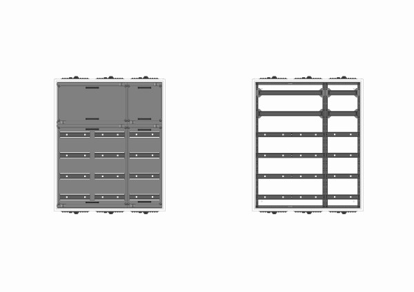 Automatenvert.-PS, UVK, BxHxT = 800x950x210, S