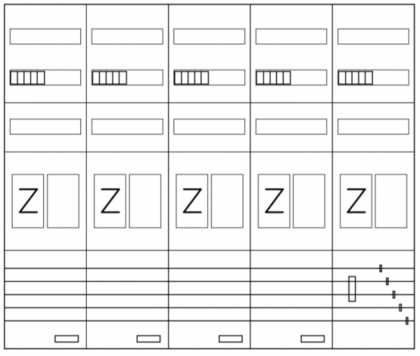 AEZ52-230-136, eHZ-Zählerverteilung