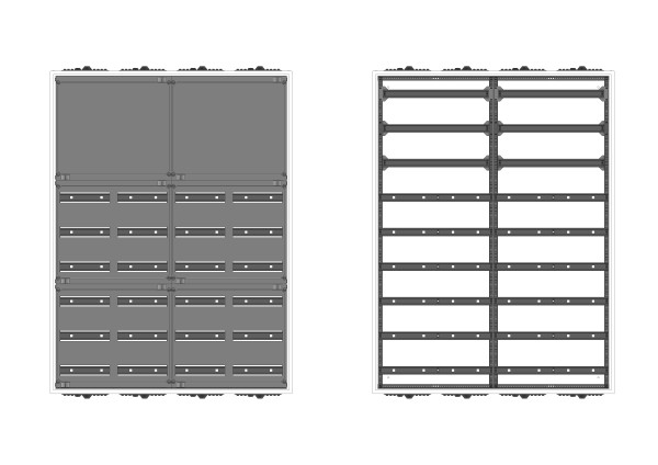 Automatenvert.-PS, AVK, BxHxT = 1050x1400x230