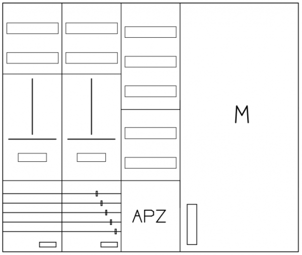 AZ52BSAMM-230-2, Zählerverteilung mit 3-Punktbefes