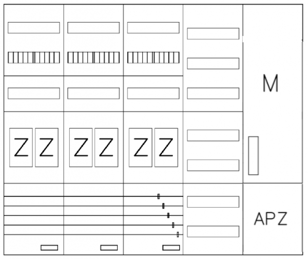 AEZ52-210-106, eHZ-Zählerverteilung