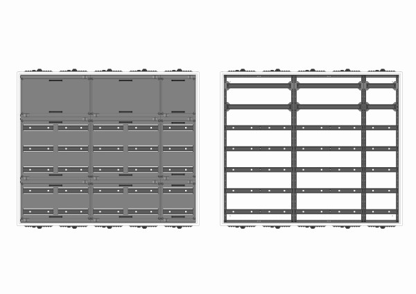 Automatenverteiler, AVK, BxHxT = 1300x1100x140, S