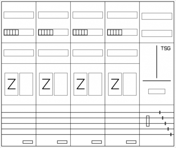 AEZ52-230-125, eHZ-Zählerverteilung