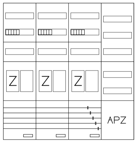 AEZ42-230-055, eHZ-Zählerverteilung