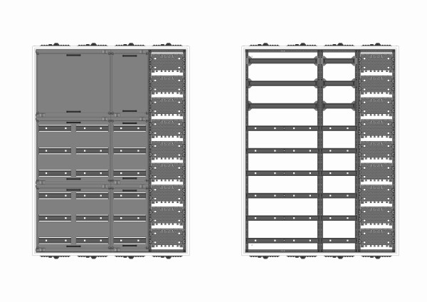 Automatenverteiler, UVK, BxHxT = 1050x1400x210, M1