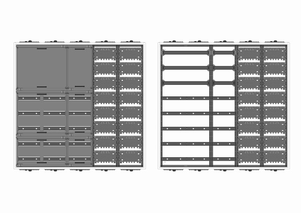 Automatenverteiler, AVK, BxHxT = 1300x1250x210, M2