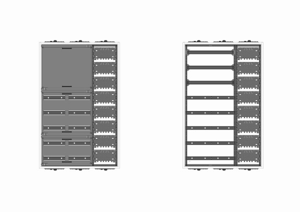 Automatenverteiler, AVK, BxHxT = 800x1250x210, M1