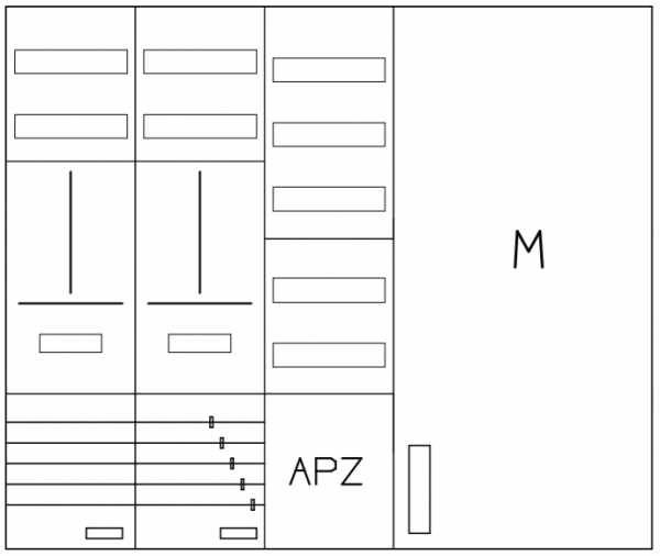 AZ52BSAMM-210-2, Zählerverteilung mit 3-Punktbefes