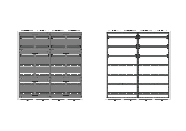 Automatenverteiler, AVK, BxHxT = 1050x1100x210