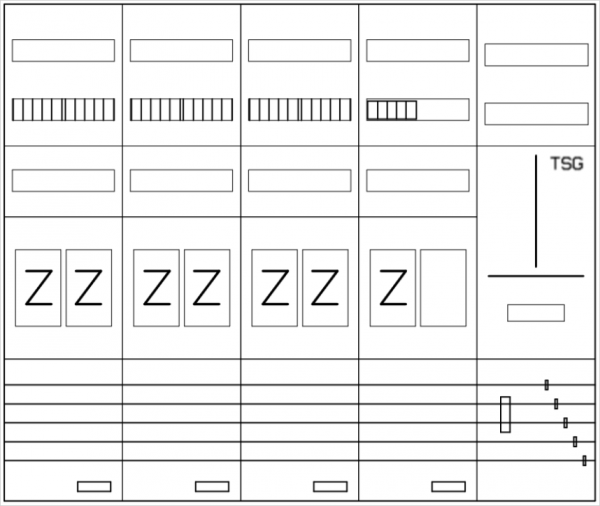 AEZ52-230-128, eHZ-Zählerverteilung