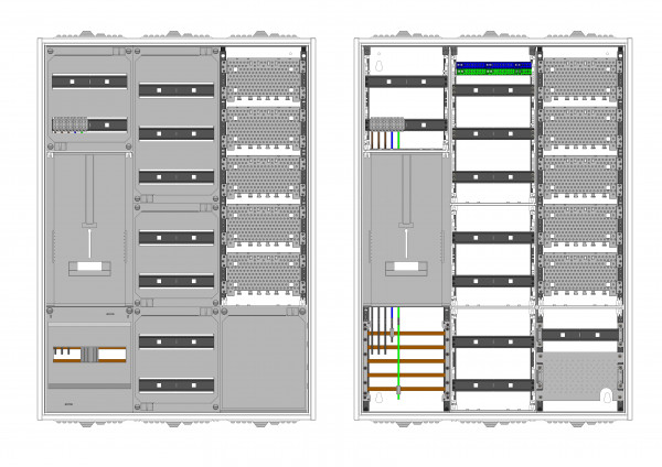 AZ32BSMA-230, Zählerverteilung mit 3-Punktbefestig