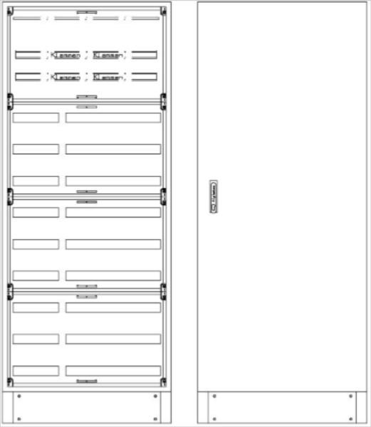 RSVB3-12-300Reihenschaltschrank, RSVB, BxHxT = 820