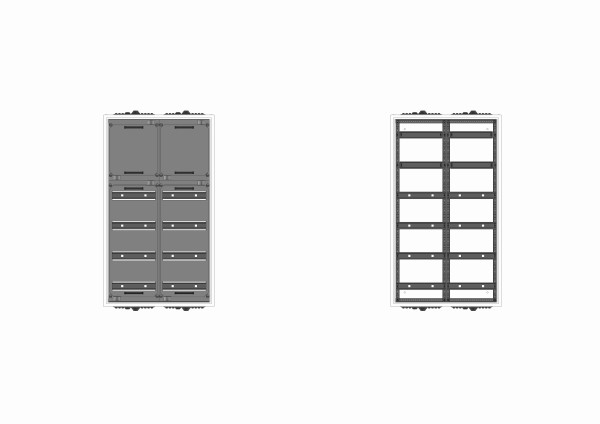 Automatenverteiler, AVB, BxHxT = 550x950x210, S