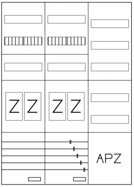 AEZ32-230-012, eHZ-Zählerverteilung