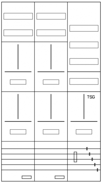 AZ62HS1-210, Zählerverteilung mit 3-Punktbefestigu