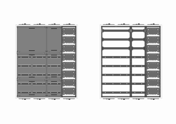 Automatenverteiler, AVK, BxHxT = 1050x1250x210, M1
