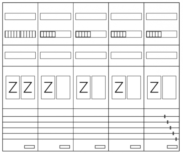 AEZ52-210-131, eHZ-Zählerverteilung