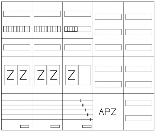 AEZ52-230-103, eHZ-Zählerverteilung