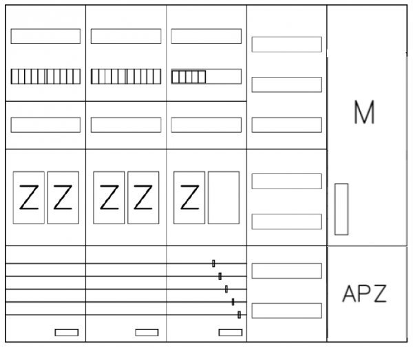 AEZ52-230-101, eHZ-Zählerverteilung