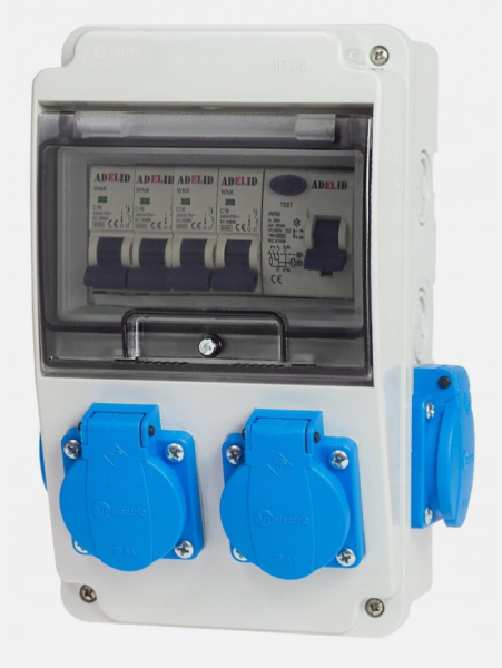 BWV0023 | Baustromwandverteiler Aufputz | 6TE