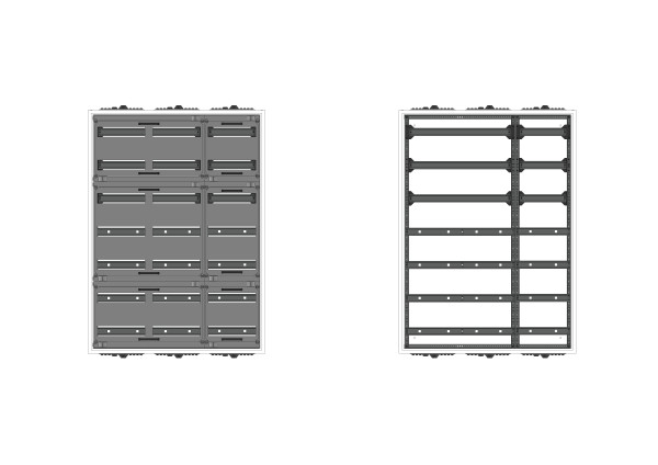 Automatenverteiler, UVK, BxHxT = 800x1100x210, S