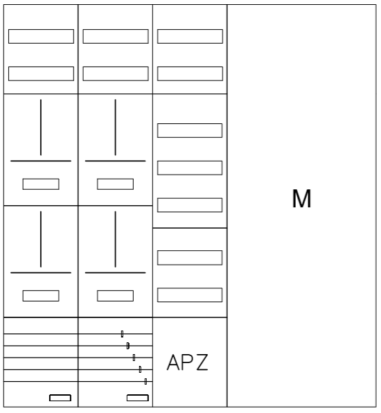 AZ102HS2AM4-210-4, Zählerverteilung mit 3-Punktbef