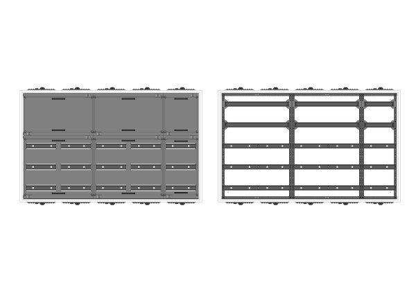 Automatenverteiler, UVK, BxHxT = 1300x800x120, S