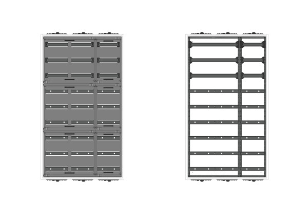 Automatenverteiler, UVK, BxHxT = 800x1400x210, S