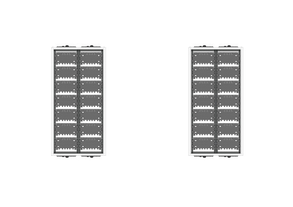 Automatenverteiler, AVB, BxHxT = 550x1100x210, M2