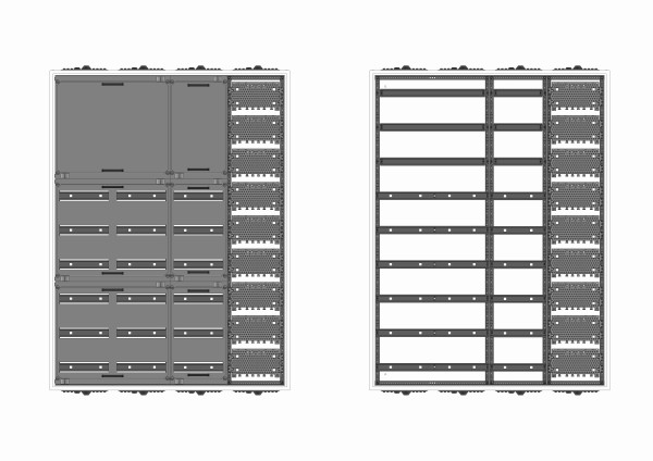 Automatenverteiler, AVB, BxHxT = 1050x1400x210, M1