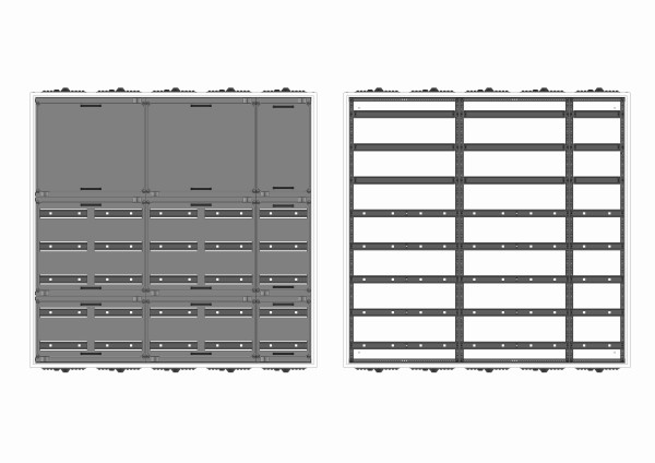 Automatenverteiler, AVB, BxHxT = 1300x1250x210, S