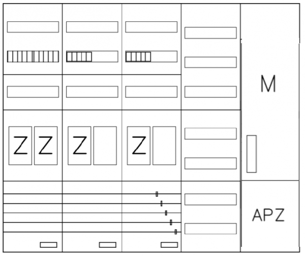 AEZ52-230-096, eHZ-Zählerverteilung