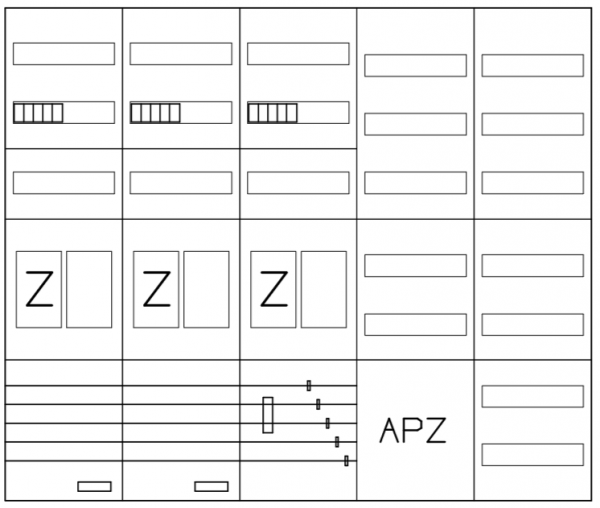 AEZ52-230-113, eHZ-Zählerverteilung