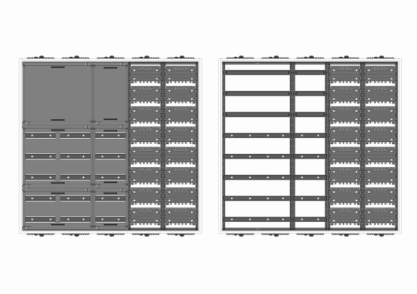 Automatenverteiler, AVB, BxHxT = 1300x1250x210, M2